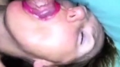 Shameless Lori: sensual suck and cum on face