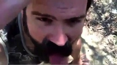 Daddy Gives A Facial In The Woods
