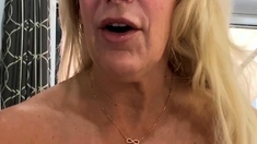 Blonde MILF with Big Boobs Playing Cam Free Porn