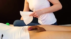 Amateur Handjob Massage With Oil