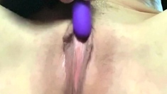 Close up solo beauty toying ass