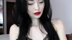 Webcam brunette solo masturbation