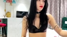 Hottest brunette solo webcam masturbation 2